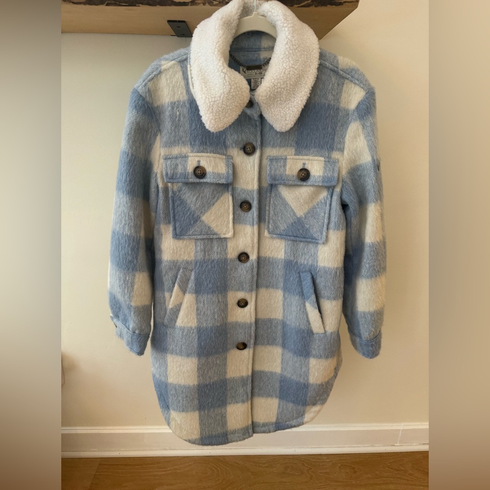 Koolaburra by UGG Blue and White Plaid Jacket